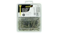 ROCKET Wood and chipboard screws assortment Bichromate steel for DIY enthusiasts