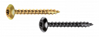 ROCKET hinge screw bichromate and black zinc coated steel