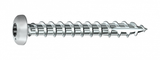 ROCKET wood and chipboard screw rounded head zinc coated steel