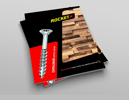 Couverture du catalogue ROCKET pour les professionnels du bois